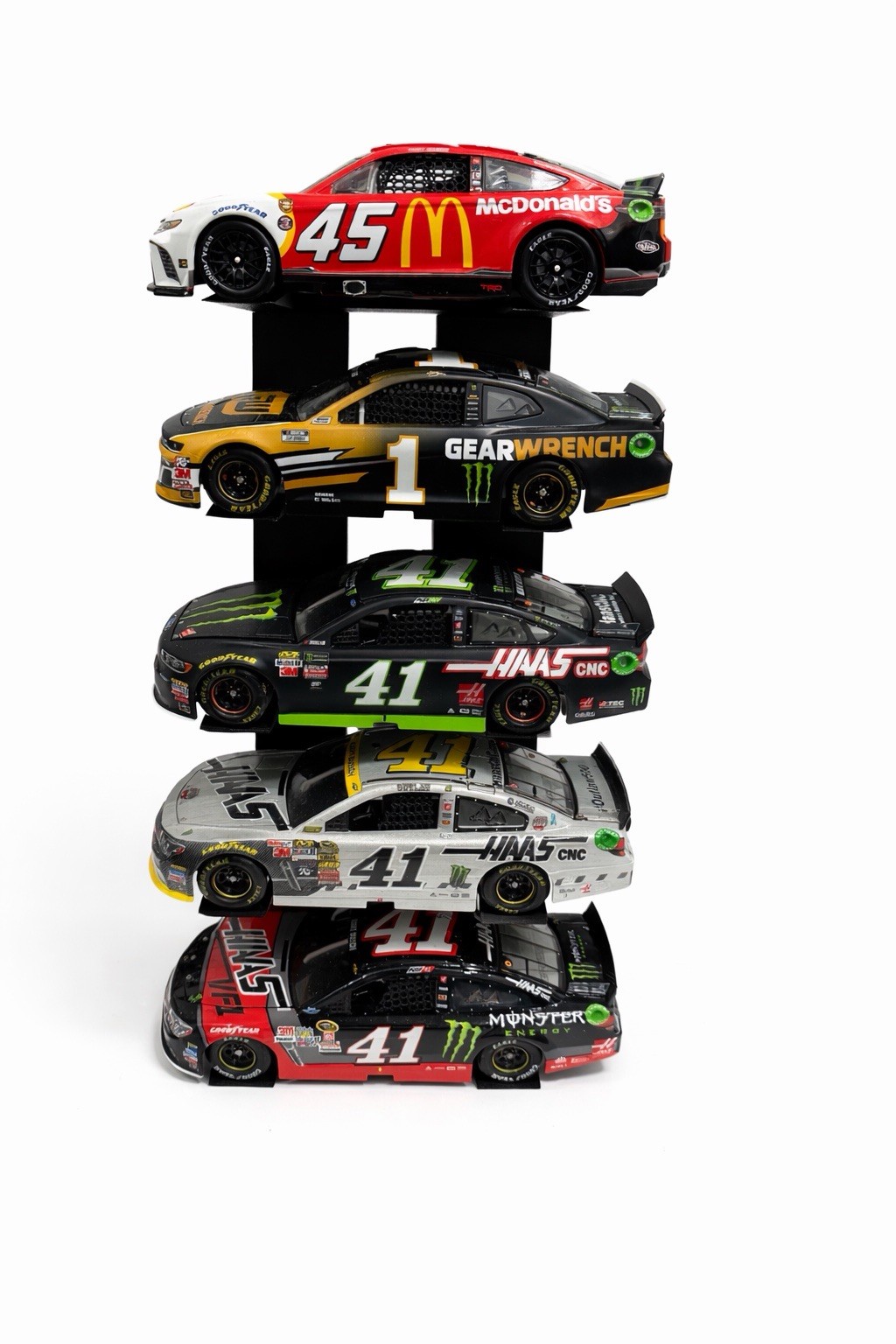 NASCAR Diecast 5 Stackable Display Stand 1:24 Scale – Fits Cup, Xfinity, Truck