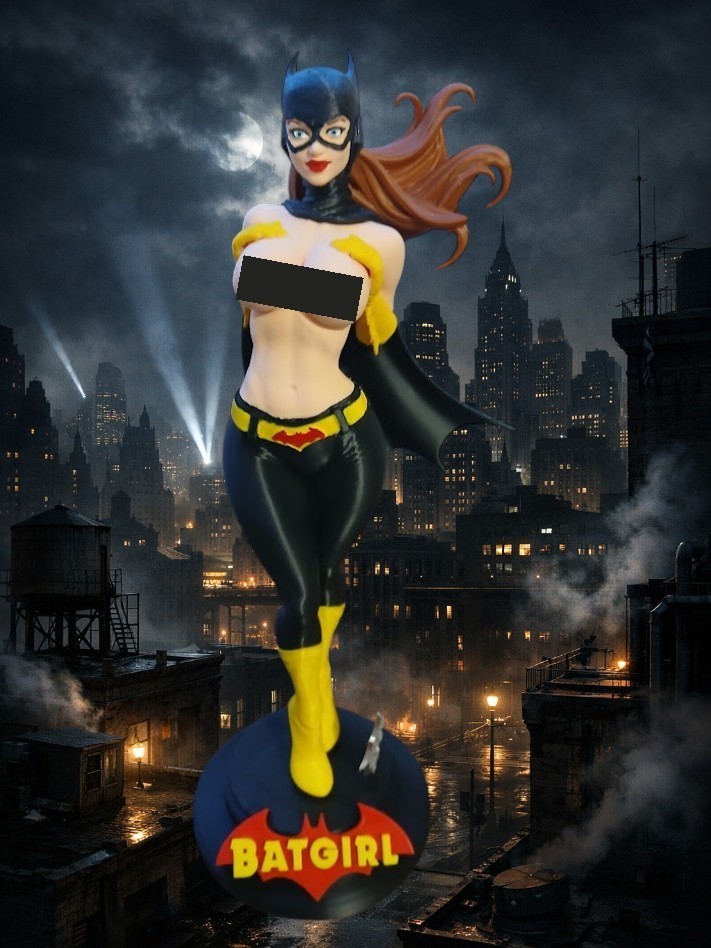 Batgirl nsfw Figure 10.5in Painted & Assembled