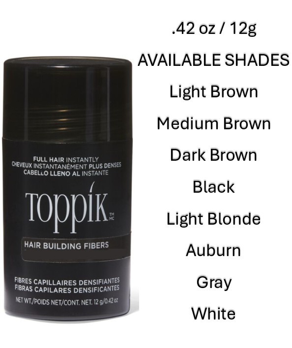 Toppik Hair Building Fibers Black /Dark Brown/Medium Brown/Light Brown 12g Toppik Hair Building Fibers Black /Dark Brown/Medium Brown/Light Brown 12g