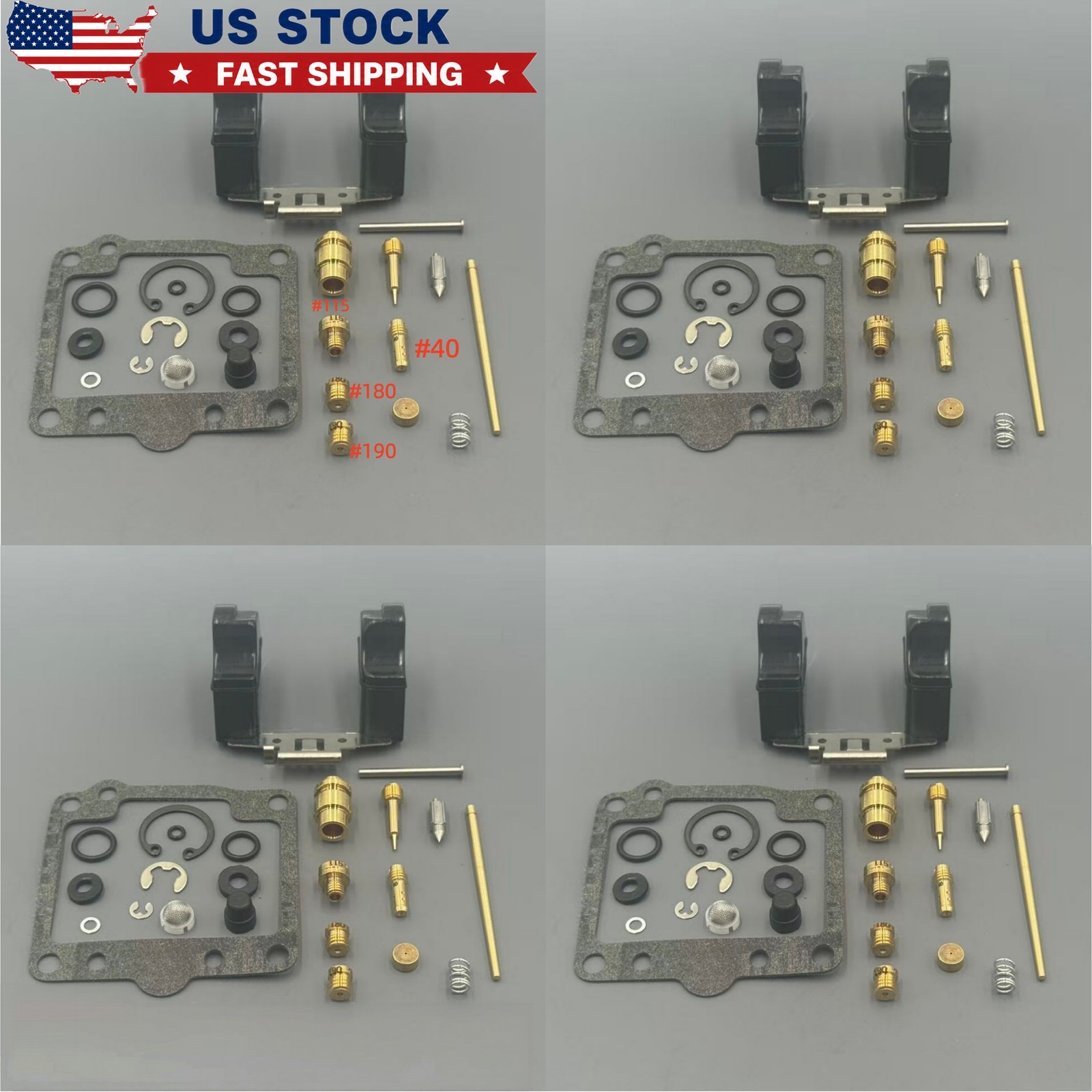 4 X Carb Repair Kit Fit Suzuki GS850G GS850GL 1980‑1983 Vintage Bike Parts