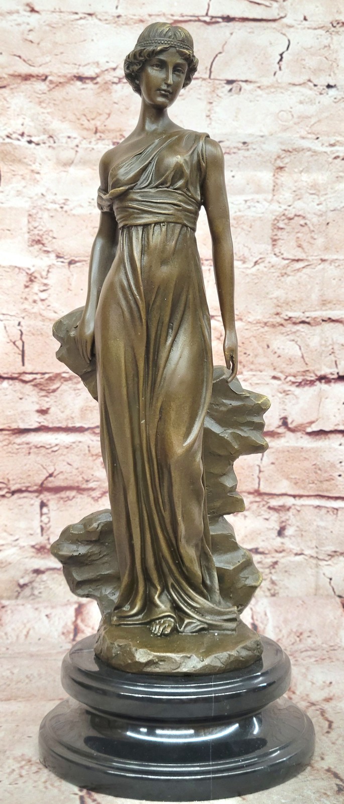 Greek Bronze Marble Art Goddess Wisdom Athena statue Sculpture Mythology Figure
