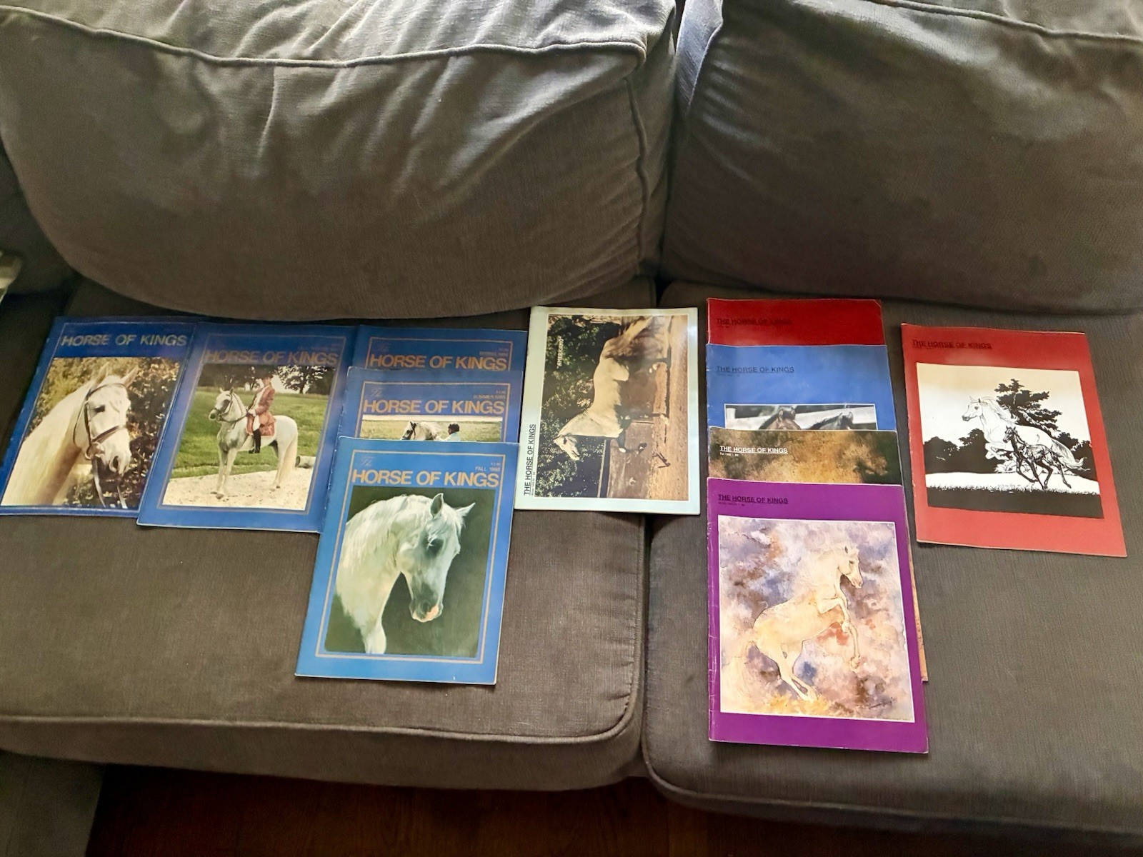 RARE Lot Of 11 Vintage 1985-1991 The Horse Of Kings Magazine - Andalusian RARE Lot Of 11 Vintage 1985-1991 The Horse Of Kings Magazine - Andalusian