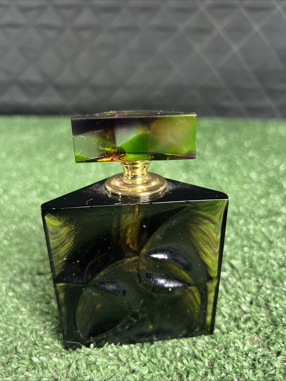 Crystalier Stunning Smokey Browns & Greens Crystal Perfume Bottle Crystalier Stunning Smokey Browns & Greens Crystal Perfume Bottle
