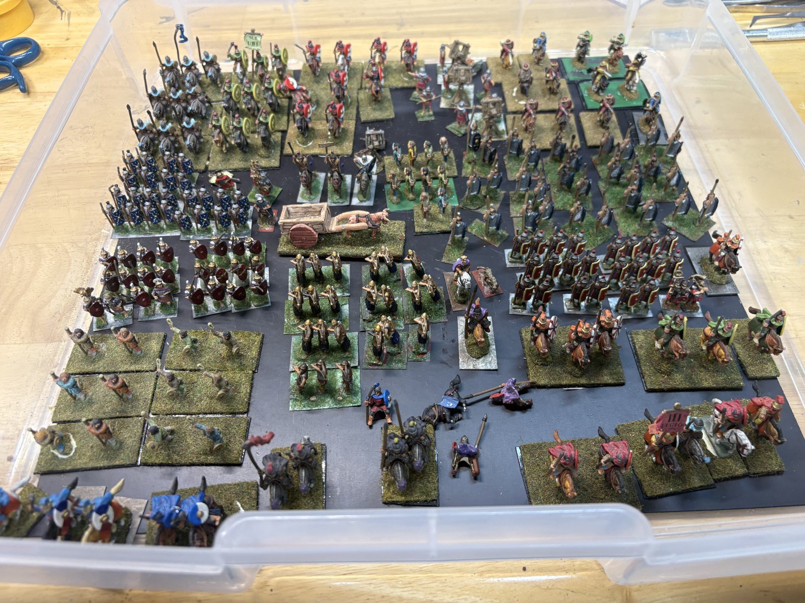 15mm Ancients Roman Infantry Cavalry Auxilia Artillery Painted Metal 150+ As Is 15mm Ancients Roman Infantry Cavalry Auxilia Artillery Painted Metal 150+ As Is