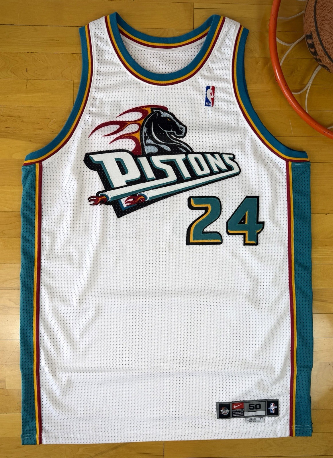Team Issued Mateen Cleaves Detroit Pistons Jersey 2000-1 Michigan State Spartans