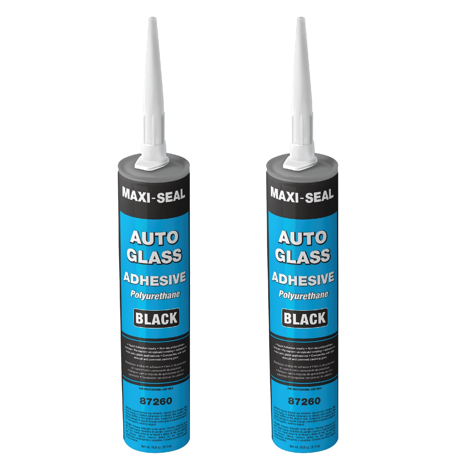Maxi-Seal Black Polyurethane Windshield Adhesive with Fast Curing Non-sag 2 Pack Maxi-Seal Black Polyurethane Windshield Adhesive with Fast Curing Non-sag 2 Pack