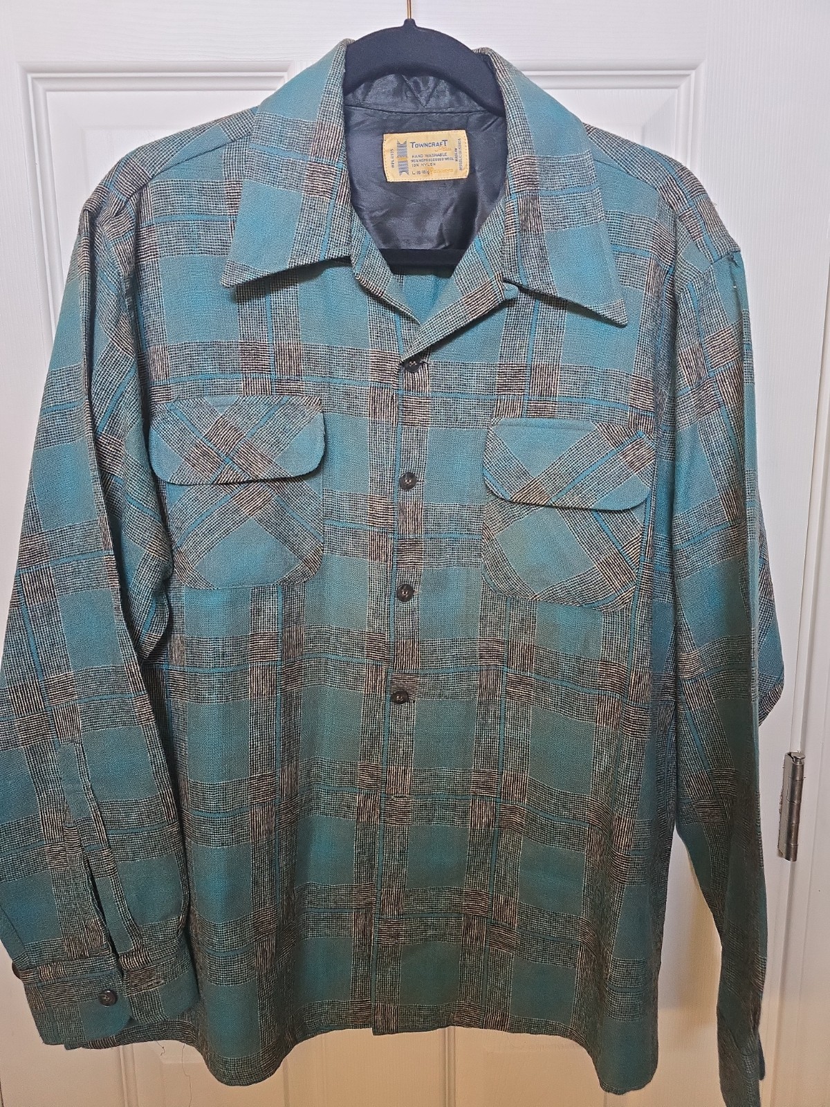 Men’s Vintage 1970’s LARGE JCPenny Shirt Jacket by Towncraft Brown Polyester USA Men’s Vintage 1970’s LARGE JCPenny Shirt Jacket by Towncraft Brown Polyester USA