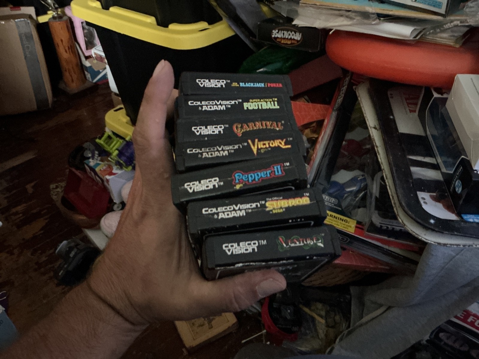 Original ColecoVision Game Cartridge bundle Lot Of 7 Games Vintage Original ColecoVision Game Cartridge bundle Lot Of 7 Games Vintage