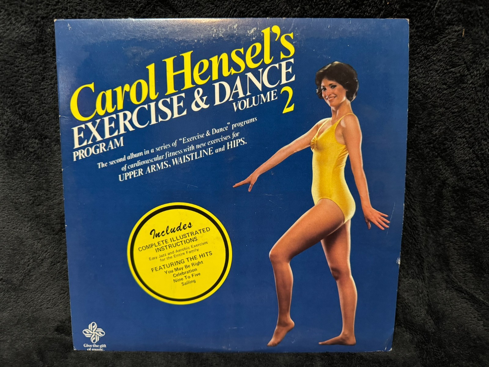 Vintage 1981 Carol Hensel Exercise & Dance Program Vol 2 Vinyl Record LP w Inser
