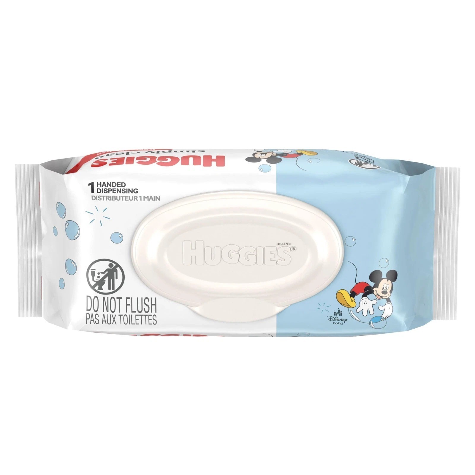 Huggies Simply Clean Unscented Baby Wipes 64 Count Flip Top Sensitive Skin