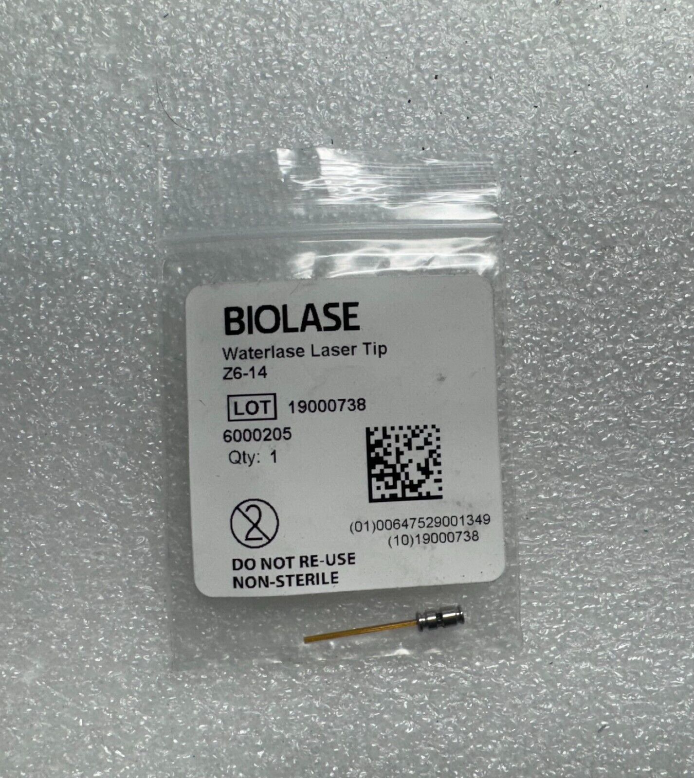 Biolase Millennium Laser Tip PKG, Z6-14mm, WATERLASE, 6000205 Biolase Millennium Laser Tip PKG, Z6-14mm, WATERLASE, 6000205