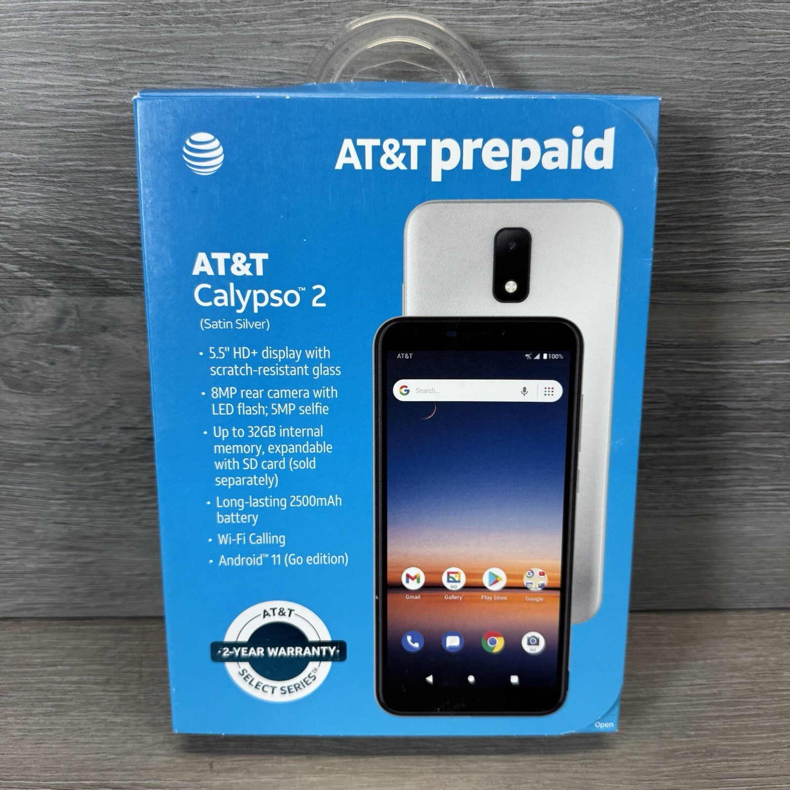 AT&T Calypso 2 | 32GB | Satin Silver | Prepaid Smartphone | Brand New AT&T Calypso 2 | 32GB | Satin Silver | Prepaid Smartphone | Brand New