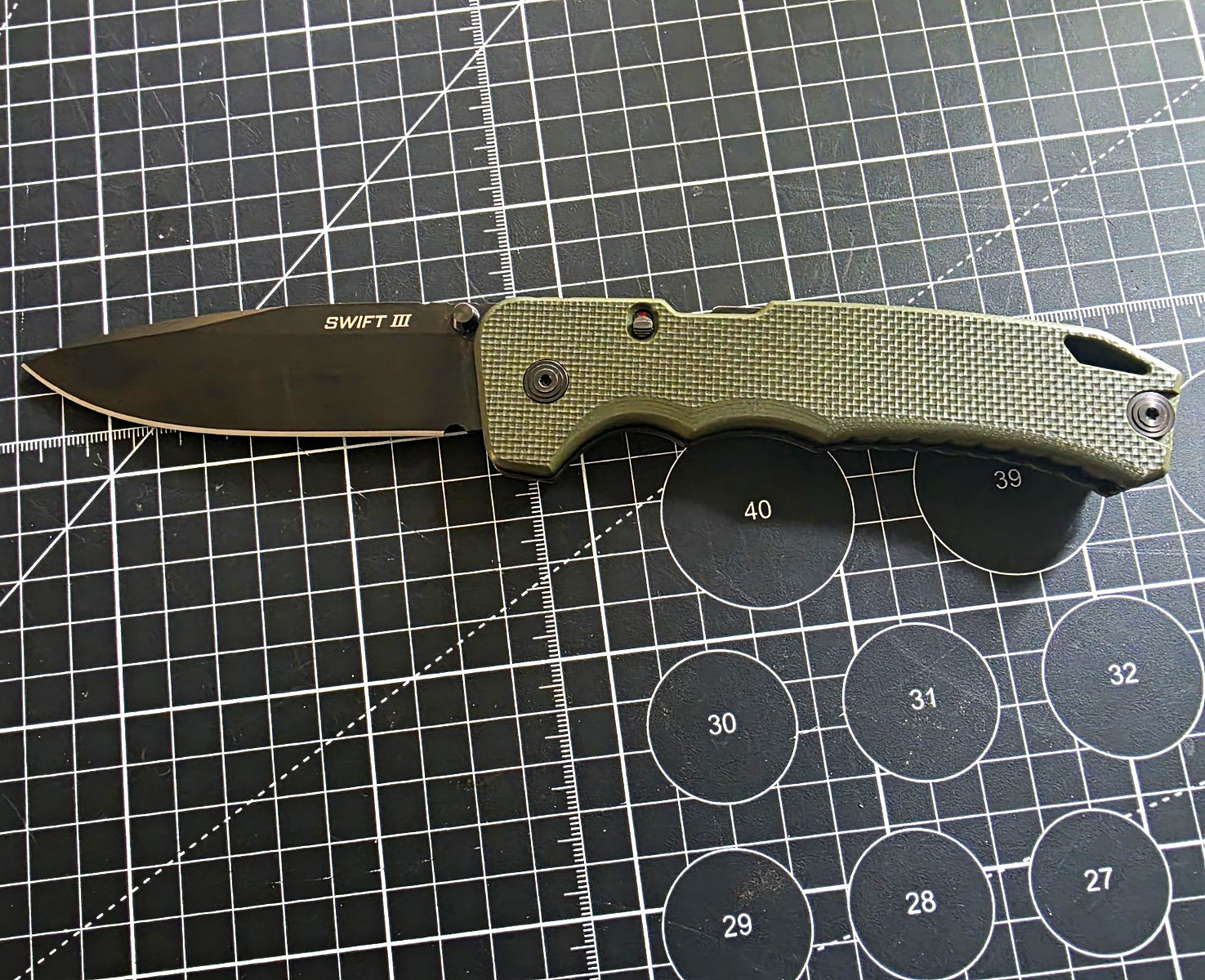 Cold Steel Swift III Assisted Pocketknife Green G-10, M4 Drop Point Cold Steel Swift III Assisted Pocketknife Green G-10, M4 Drop Point