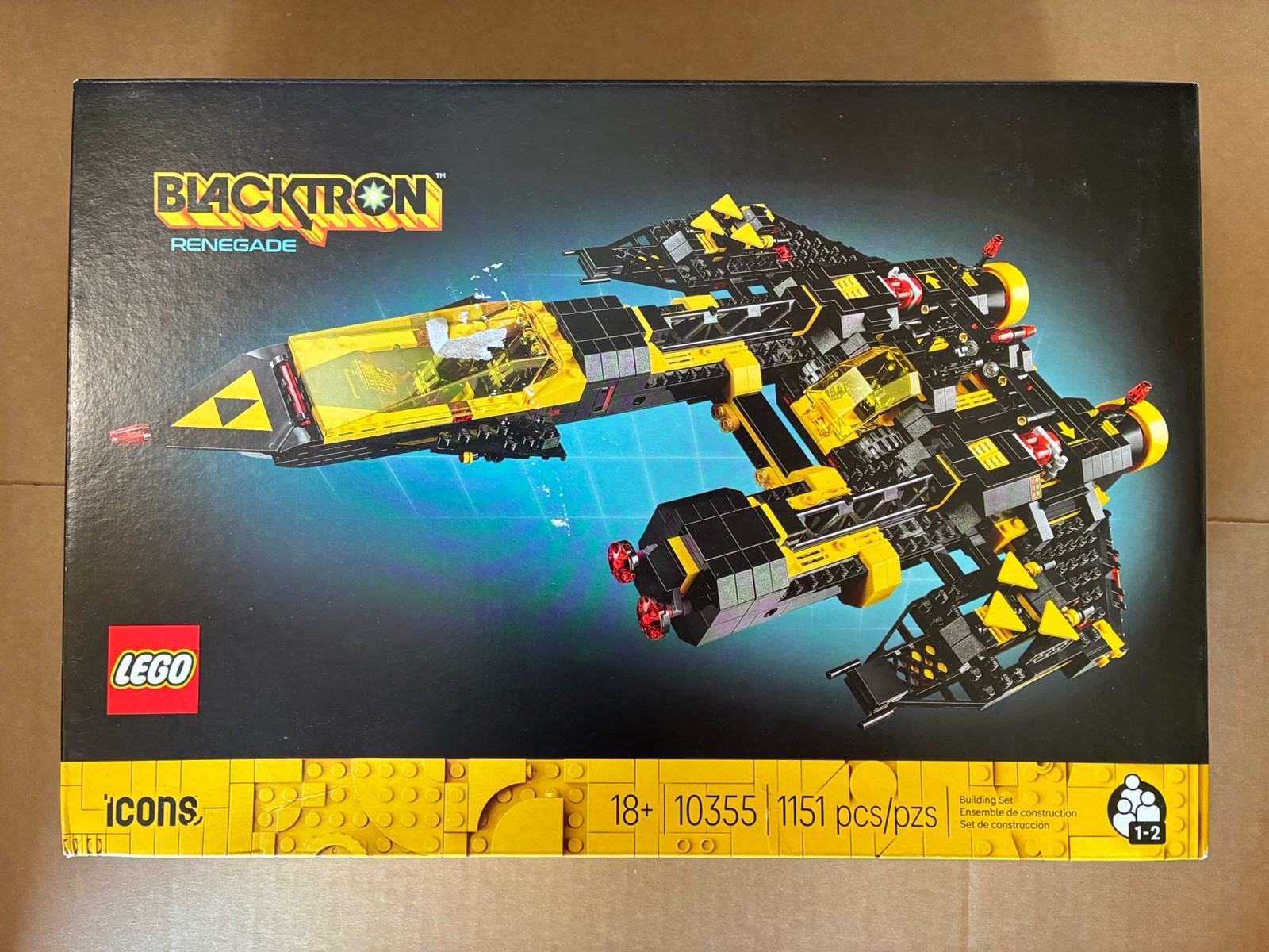 LEGO Icons Blacktron Renegade 10355 Brand New Sealed - Box Damage LEGO Icons Blacktron Renegade 10355 Brand New Sealed - Box Damage