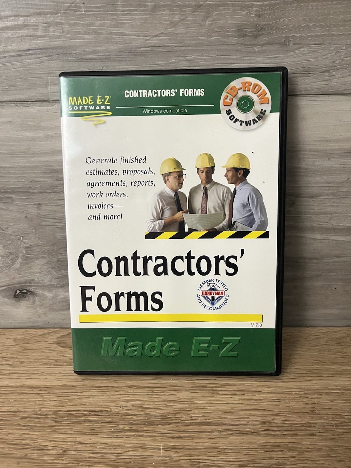 CONTRACTORS FORMS MADE E-Z CD-ROM SOFTWARE WINDOWS V 6.0 with CASE CONTRACTORS FORMS MADE E-Z CD-ROM SOFTWARE WINDOWS V 6.0 with CASE