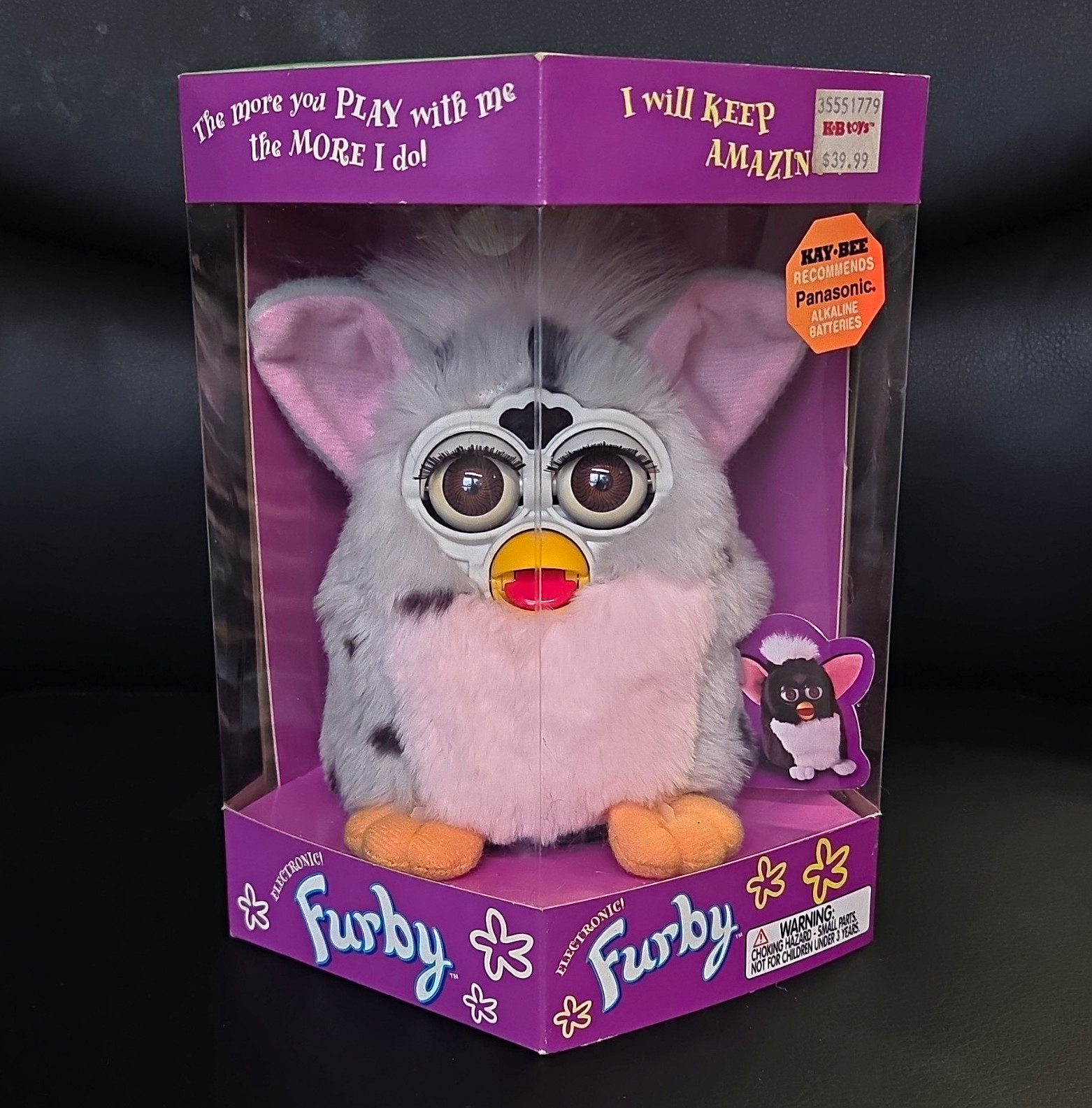 Vintage 1998 Leopard Pink & Grey Furby MPN 70-800 NEW IN BOX Untested Vintage 1998 Leopard Pink & Grey Furby MPN 70-800 NEW IN BOX Untested