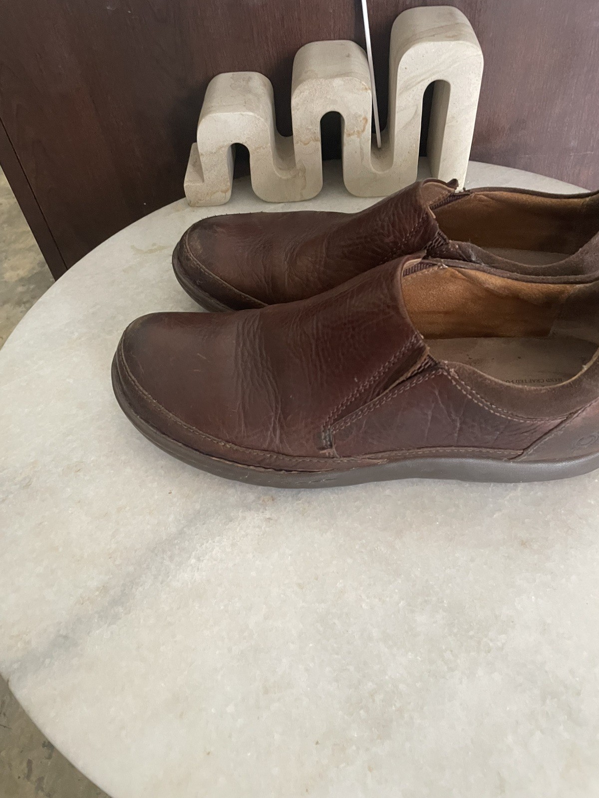 Born Men\'s Nigel Leather Slip-On in Brown, gently used Born Men\'s Nigel Leather Slip-On in Brown, gently used