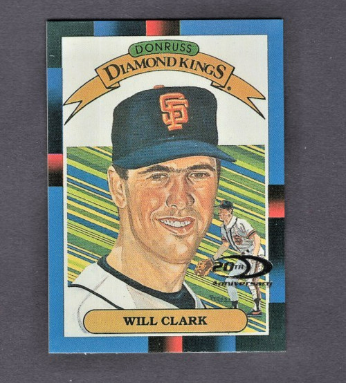 2001 DONRUSS DIAMOND KINGS REPRINTS MISSING SERIAL REDEMPTION #18 WILL CLARK SSP