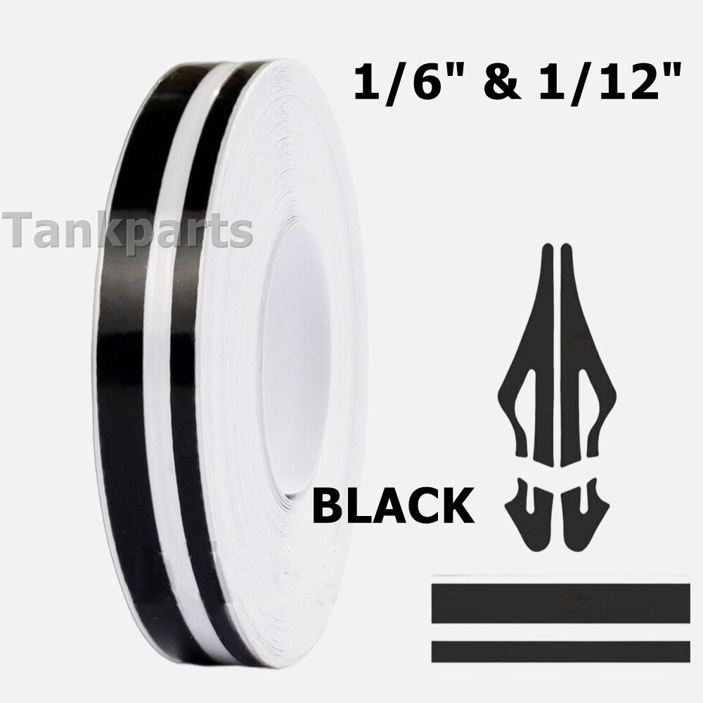 32Feet Vinyl Pinstriping Pin Stripe Double Line Car Tape Decal Sticker 1/6\