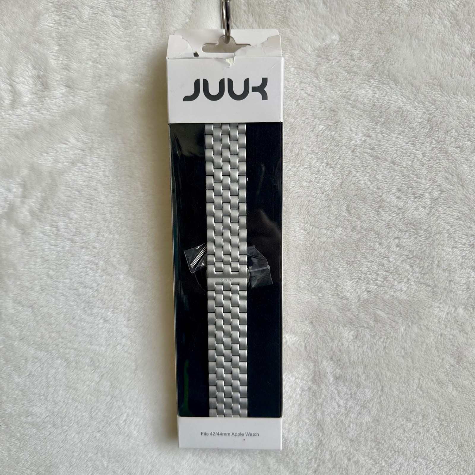 JUUK Qrono Silver Aluminum Link Apple Watch Band 42mm 44mm Open Box