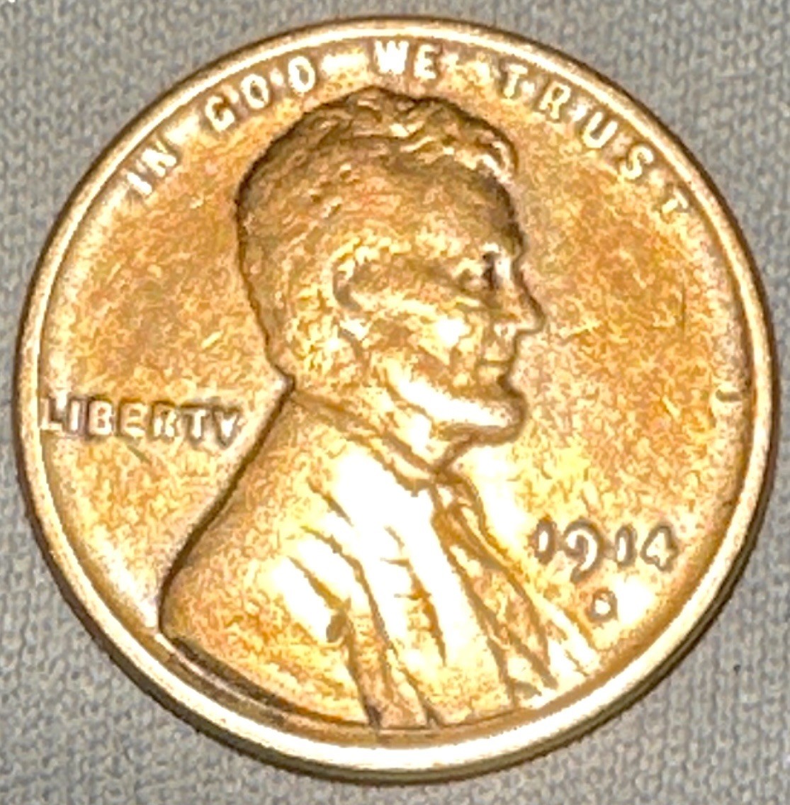 1914-S Lincoln Wheat Small Cent Bronze Business Strike Red Brown 1914-S Lincoln Wheat Small Cent Bronze Business Strike Red Brown