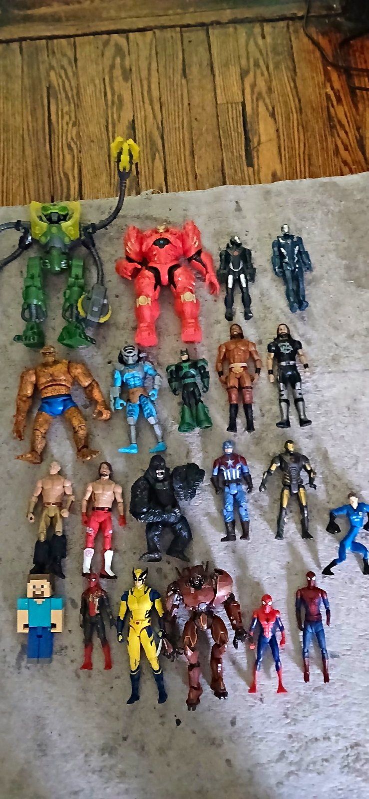 Mixed Lot Action Figures 21pc Loose No Packaging Plastic Mixed Lot Action Figures 21pc Loose No Packaging Plastic