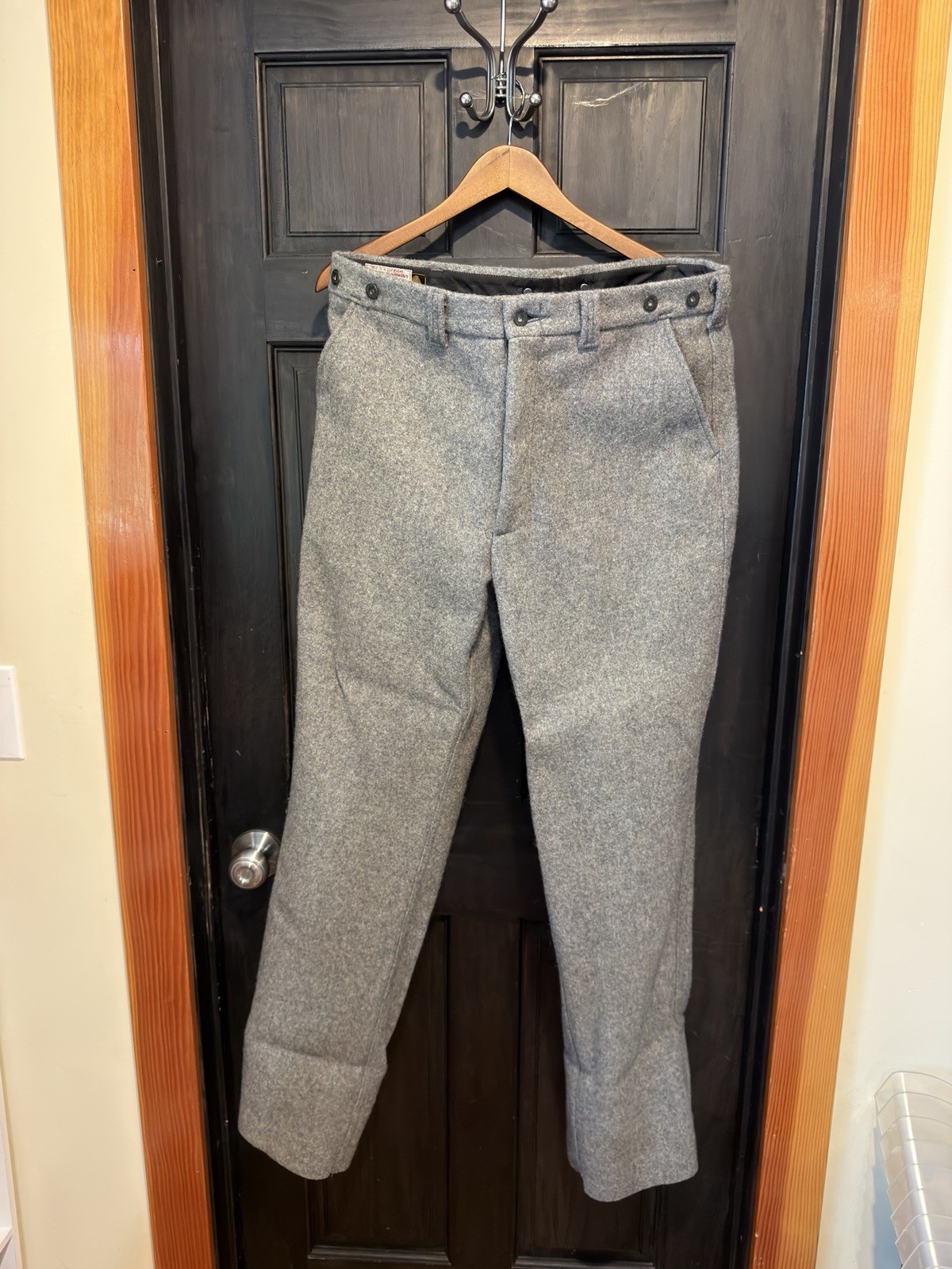 Vintage Filson Mackinaw Wool Pants Talon Era Grey Gray Style 89 - Unhemmed Vintage Filson Mackinaw Wool Pants Talon Era Grey Gray Style 89 - Unhemmed