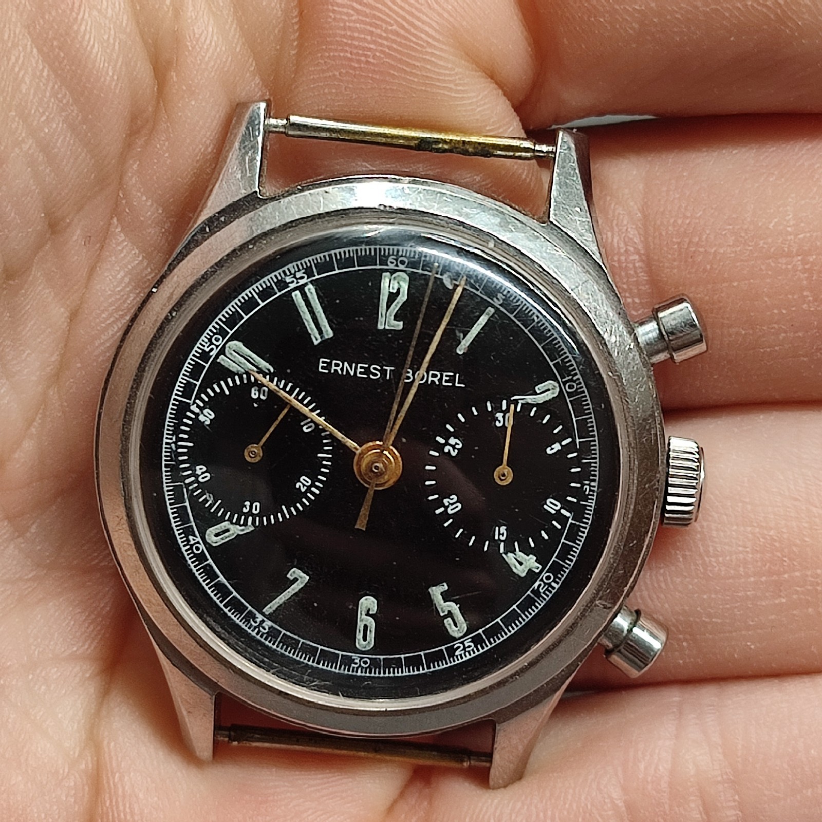 Ernest Borel Valjoux 23 Vintage Chronograph For parts or repair Ernest Borel Valjoux 23 Vintage Chronograph For parts or repair