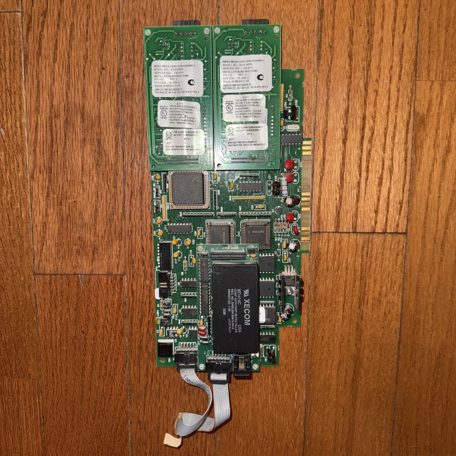 Simplex 4100 6057 w/ 2x 6056 Wired Media Cards