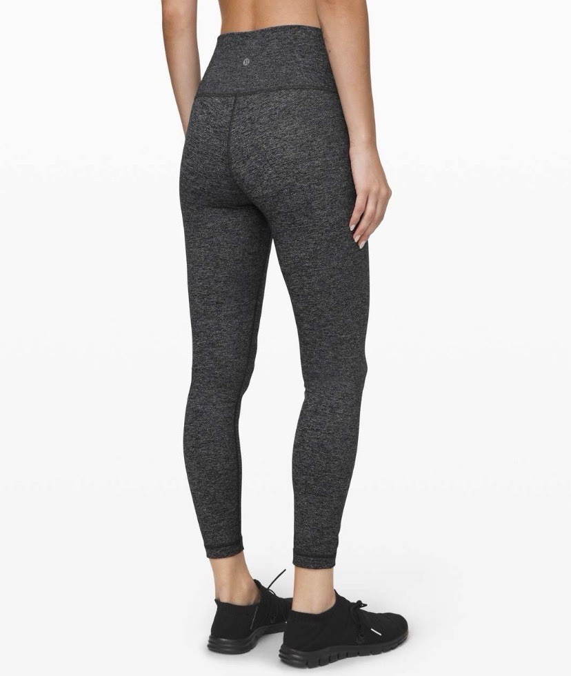 Lululemon Women\'s Wunder Under Hi-Rise Leggings Size 4 Dark Heather Grey Lululemon Women\'s Wunder Under Hi-Rise Leggings Size 4 Dark Heather Grey