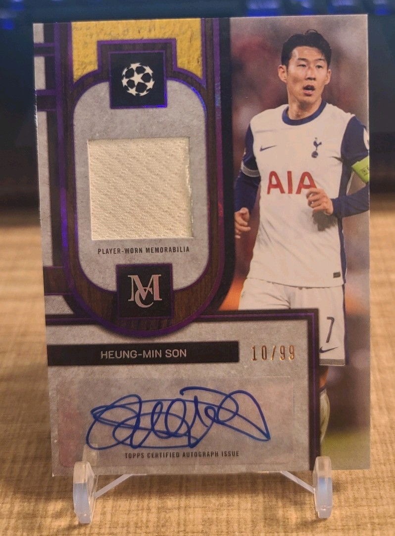 Heung-Min Son 2025-26 Topps Museum Collection UCC Auto Relic /99 Heung-Min Son 2025-26 Topps Museum Collection UCC Auto Relic /99