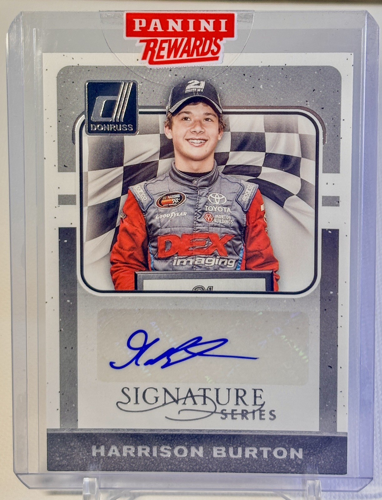 Panini Donruss 2017 NASCAR Signature Series Harrison Burton RC Auto #SS-HB Panini Donruss 2017 NASCAR Signature Series Harrison Burton RC Auto #SS-HB