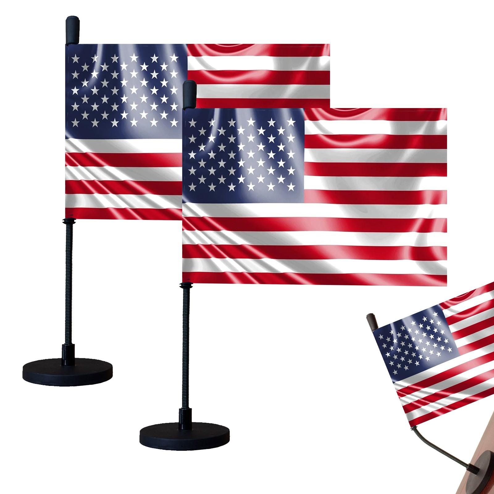 American Car Hood Flag Countries Car Flag with Magnetic Base and Flexible Pole American Car Hood Flag Countries Car Flag with Magnetic Base and Flexible Pole