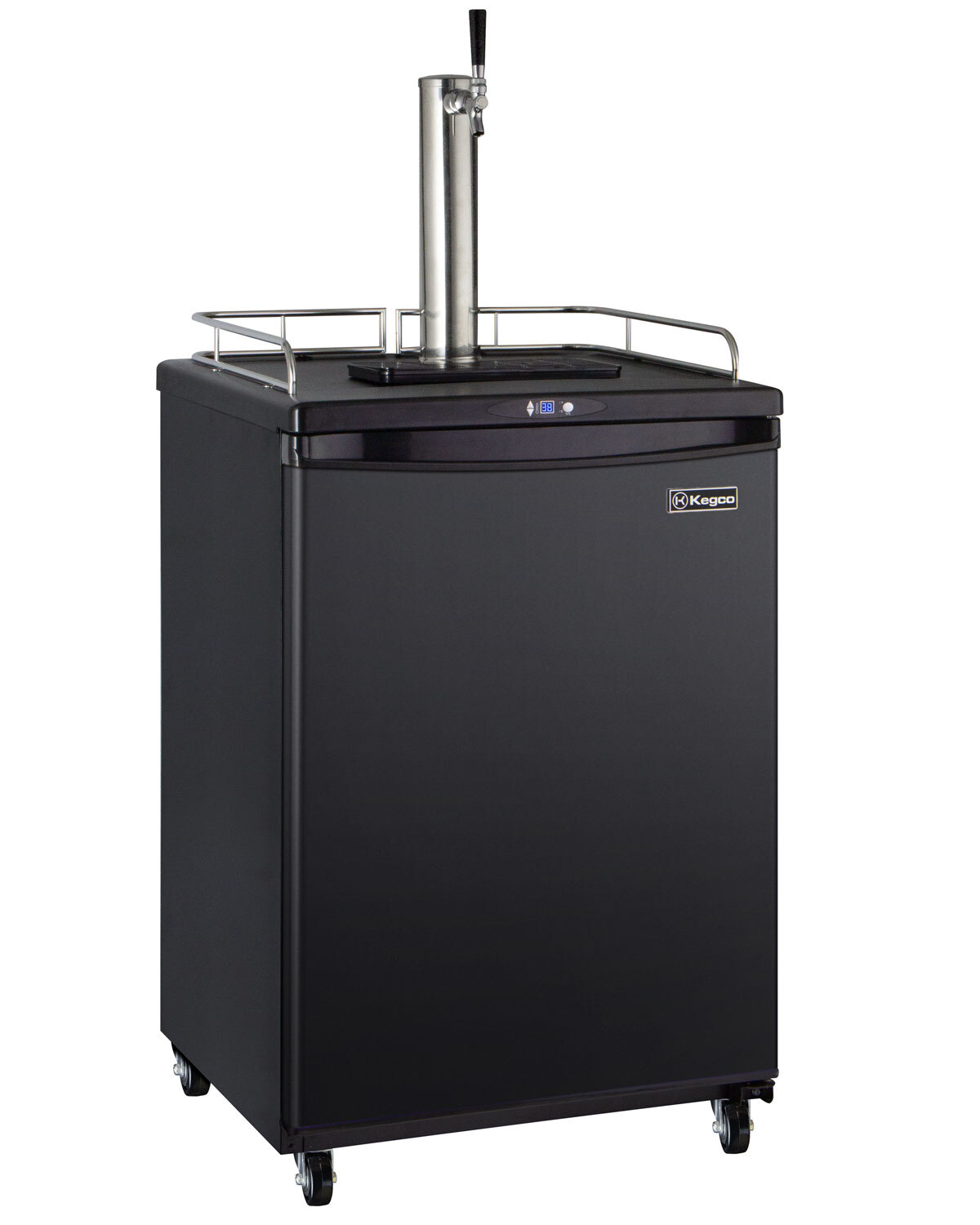 Kegco Z163B-1 Full Size Single Faucet Commercial Grade Digital Kegerator - Black