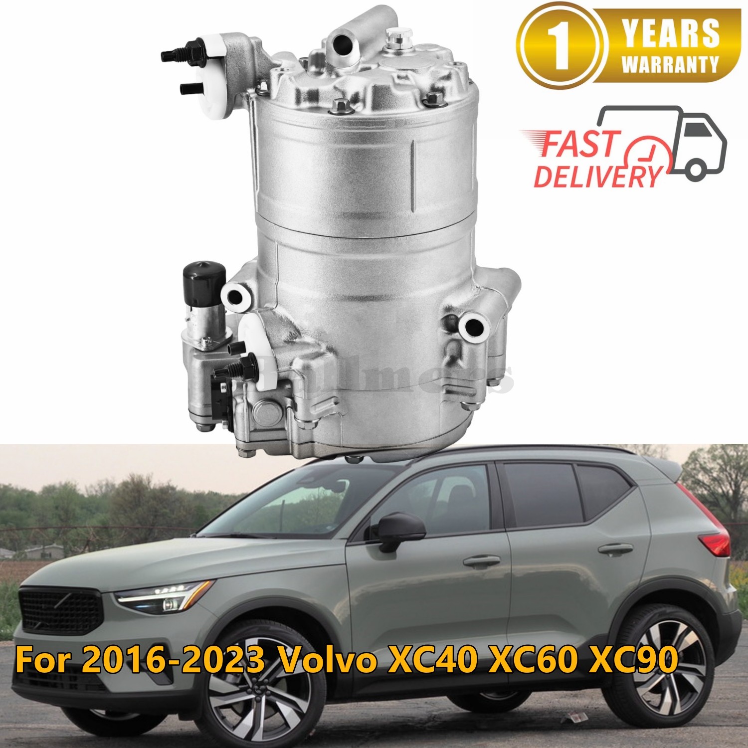 Electric Hybrid AC Compressor For 2016-23 Volvo XC40 XC60 XC90 32130500 36010562