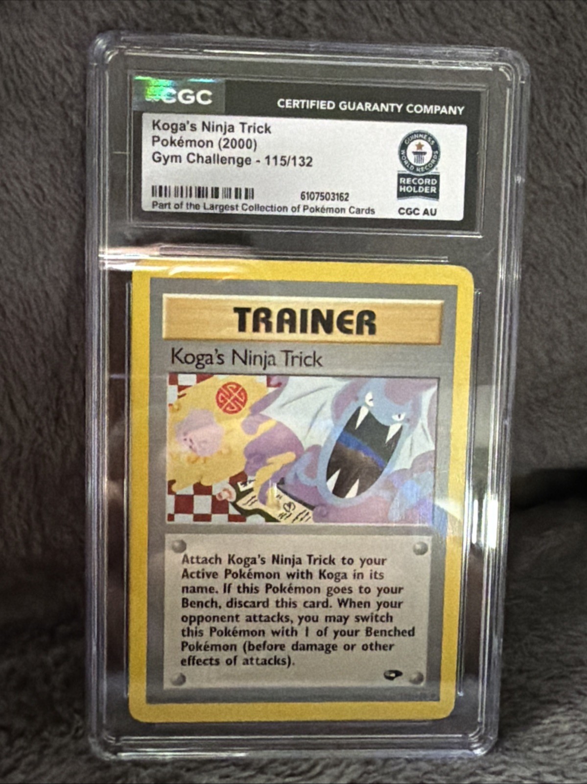Koga's Ninja Trick Gym Challenge CGC Guinness Record Collection 1/1 World Record Koga's Ninja Trick Gym Challenge CGC Guinness Record Collection 1/1 World Record