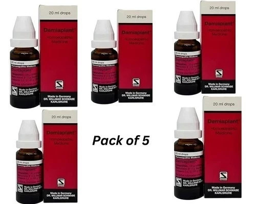 5 x Dr. Willmar Schwabe Germany Damiaplant Drops 20ml Homeopathic Drop
