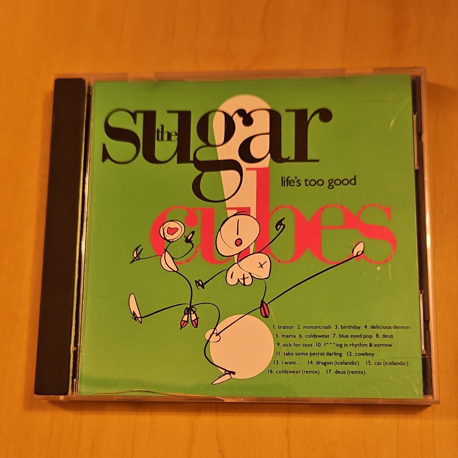 The Sugarcubes - Life\'s Too Good (CD, 1988) Elektra E2 60801 17-Trk