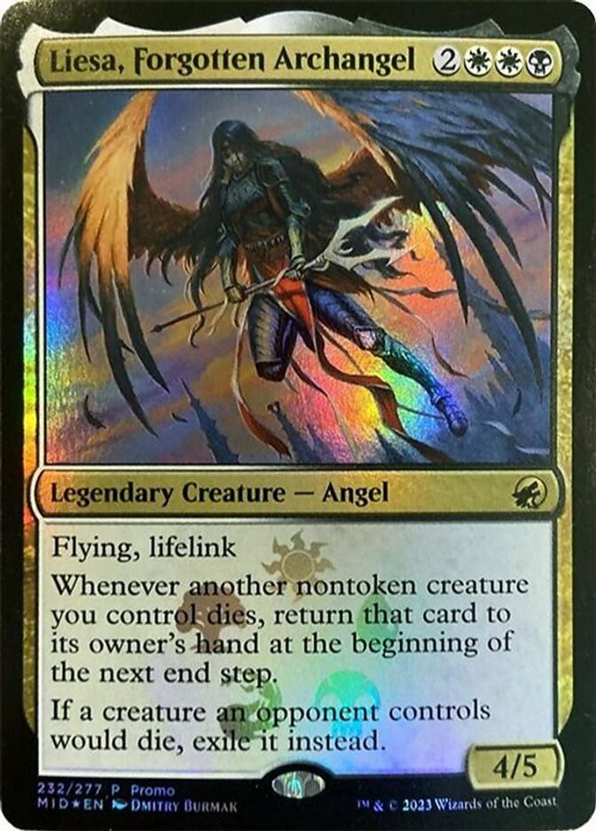 Near Mint x 1 Liesa, Forgotten Archangel - Foil - Color Pie Watermark Promo Inni