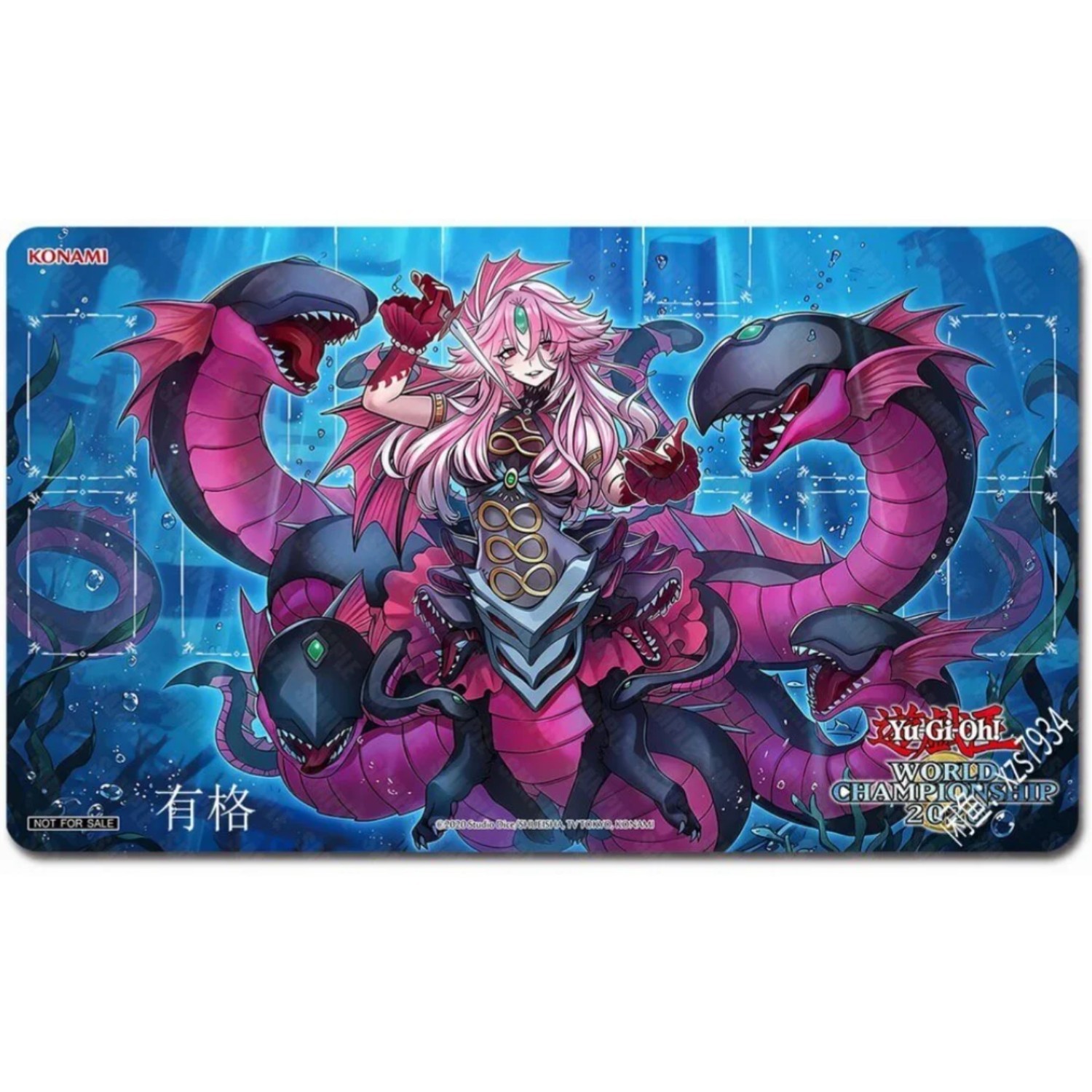 for Yu-Gi-Oh Fiendish Vortex of Atlantis Trading Card TCG OCG Playmat Card Grid