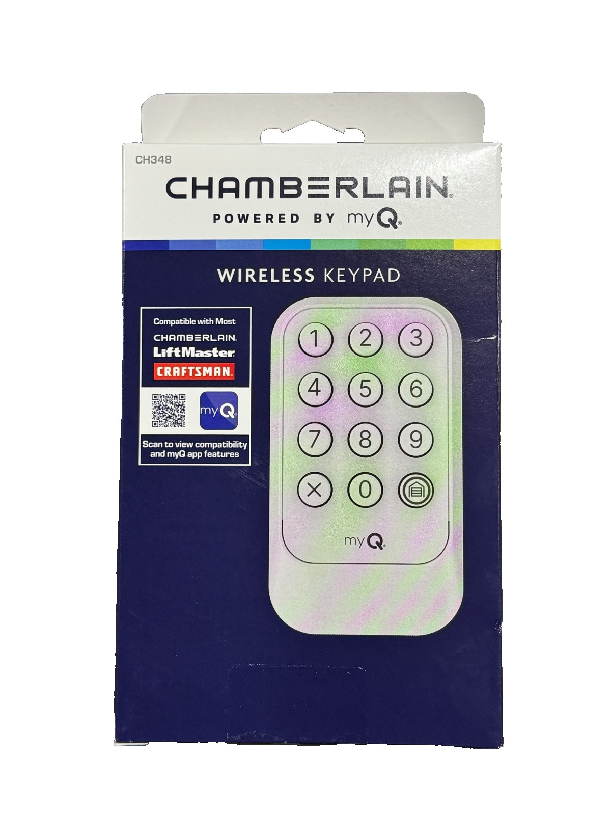 Chamberlain CH348 Wireless Garage Door Keypad myQ LiftMaster Craftsman Keyless
