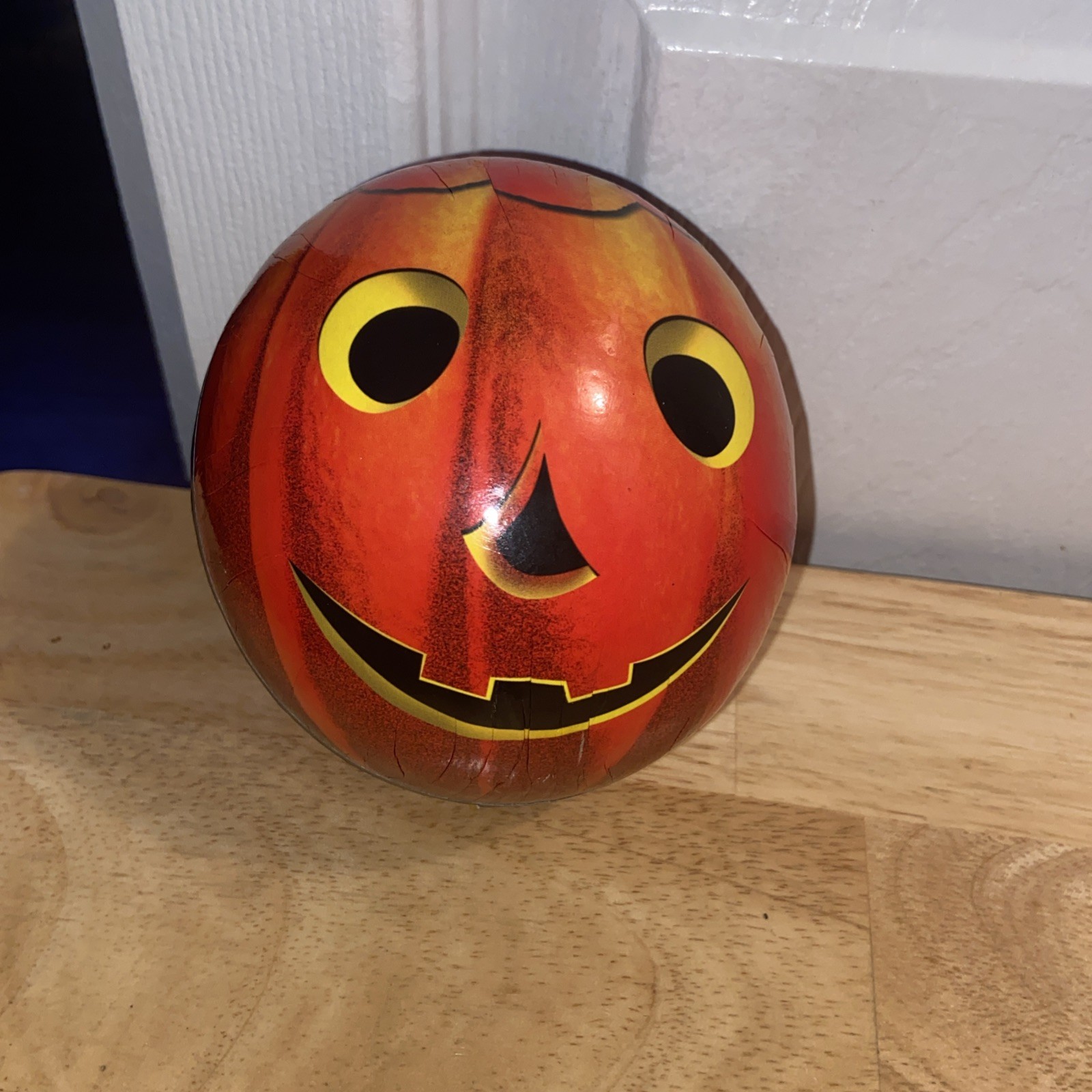 Vintage German Paper Mache Halloween Pumpkin Jack O Lantern Candy Container 4 Vintage German Paper Mache Halloween Pumpkin Jack O Lantern Candy Container 4