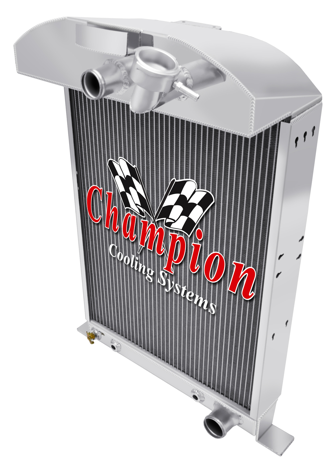 JR Champion 3 Row Radiator Chevy Config for 1933 1934 Ford Cars V8 Conversion JR Champion 3 Row Radiator Chevy Config for 1933 1934 Ford Cars V8 Conversion