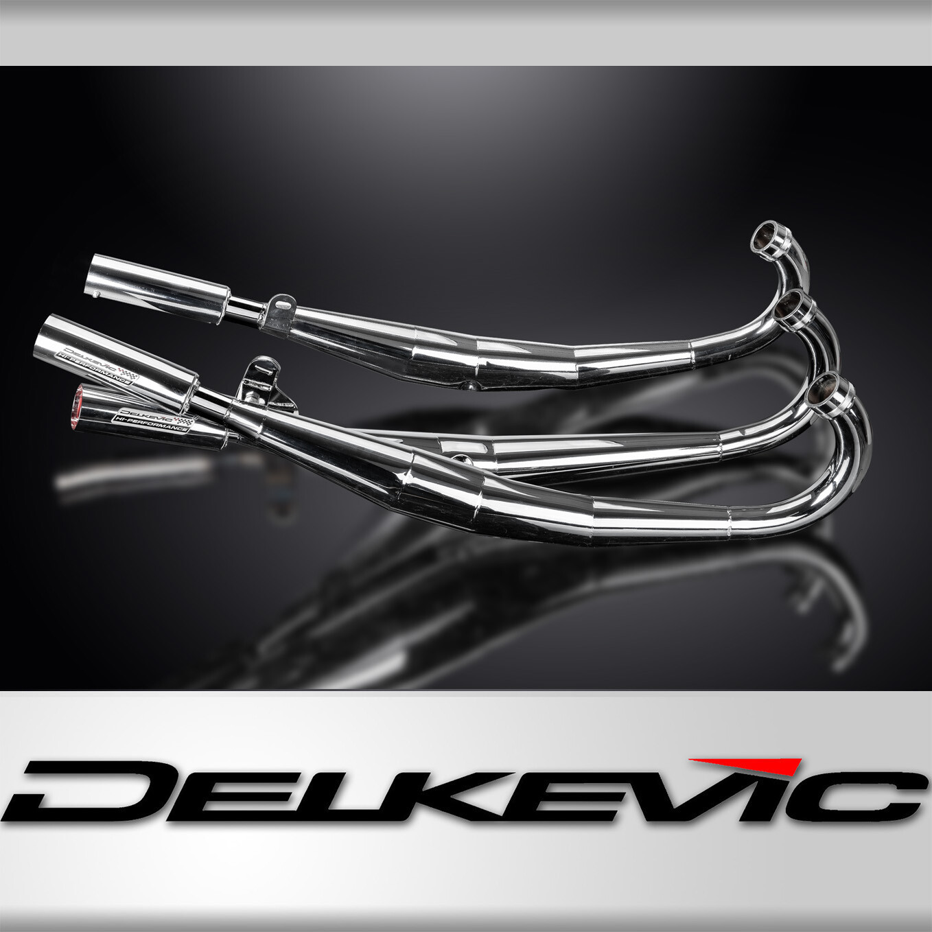 Suzuki GT750 74-78 Full 3-3 Chrome Performance Exhaust Expansion Chambers Pipes