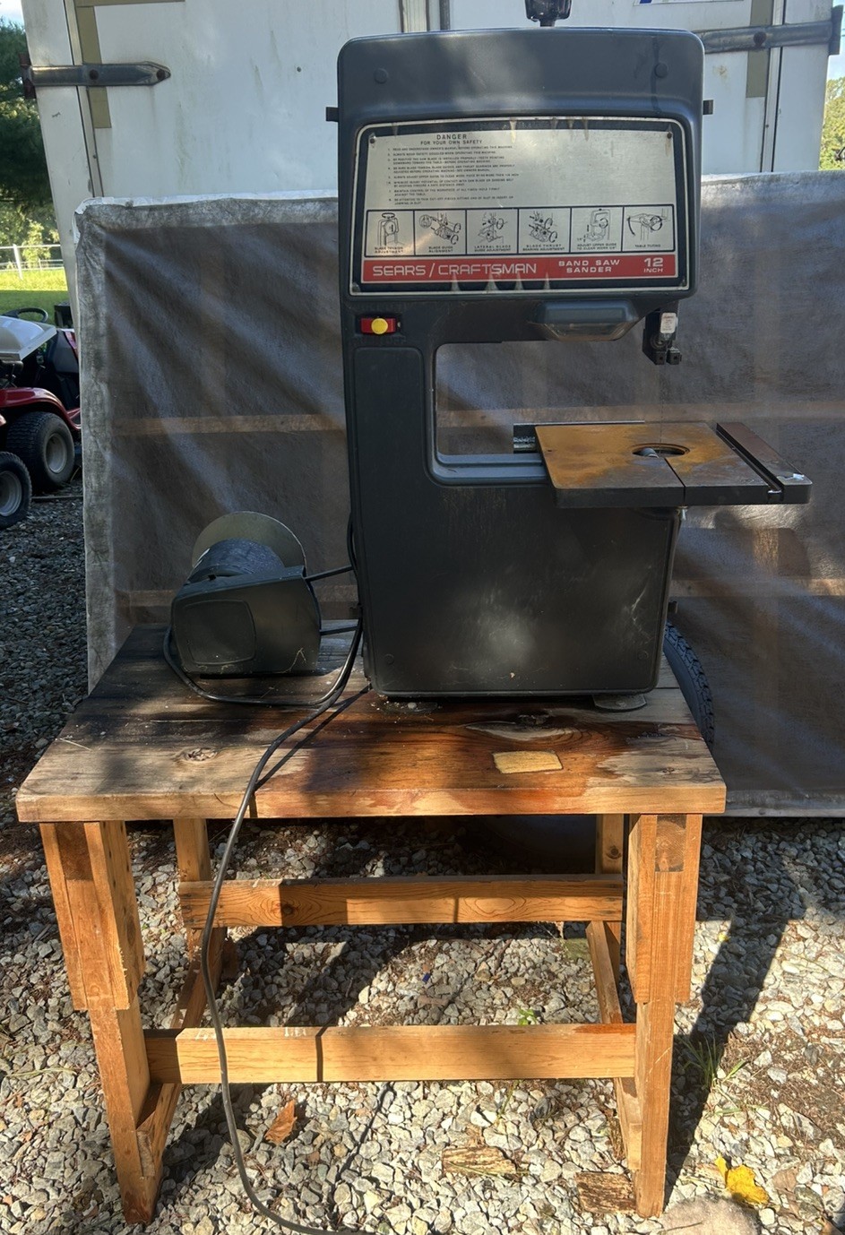 sears craftsman 12 band saw with craftsman sander
