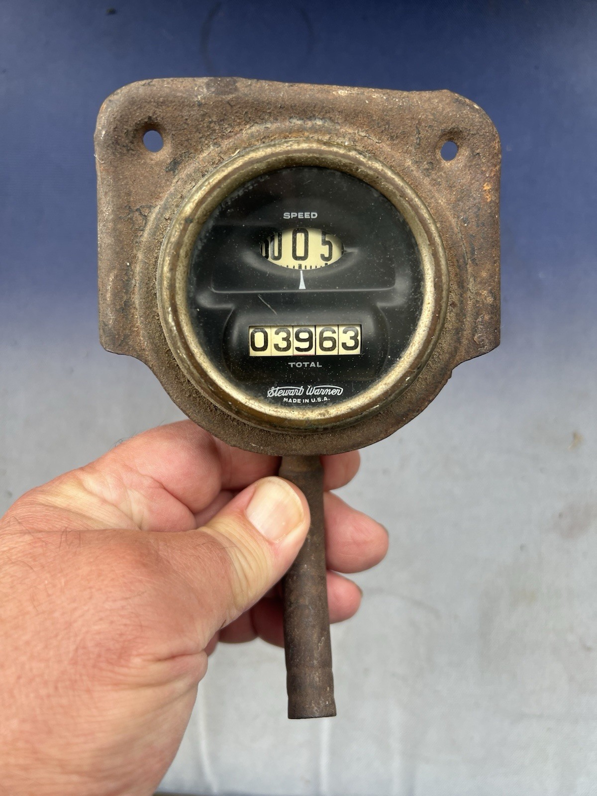 Early Antique Ford Model T Brass 1913-1915 Stewart Warner Drum Speedometer Gauge Early Antique Ford Model T Brass 1913-1915 Stewart Warner Drum Speedometer Gauge