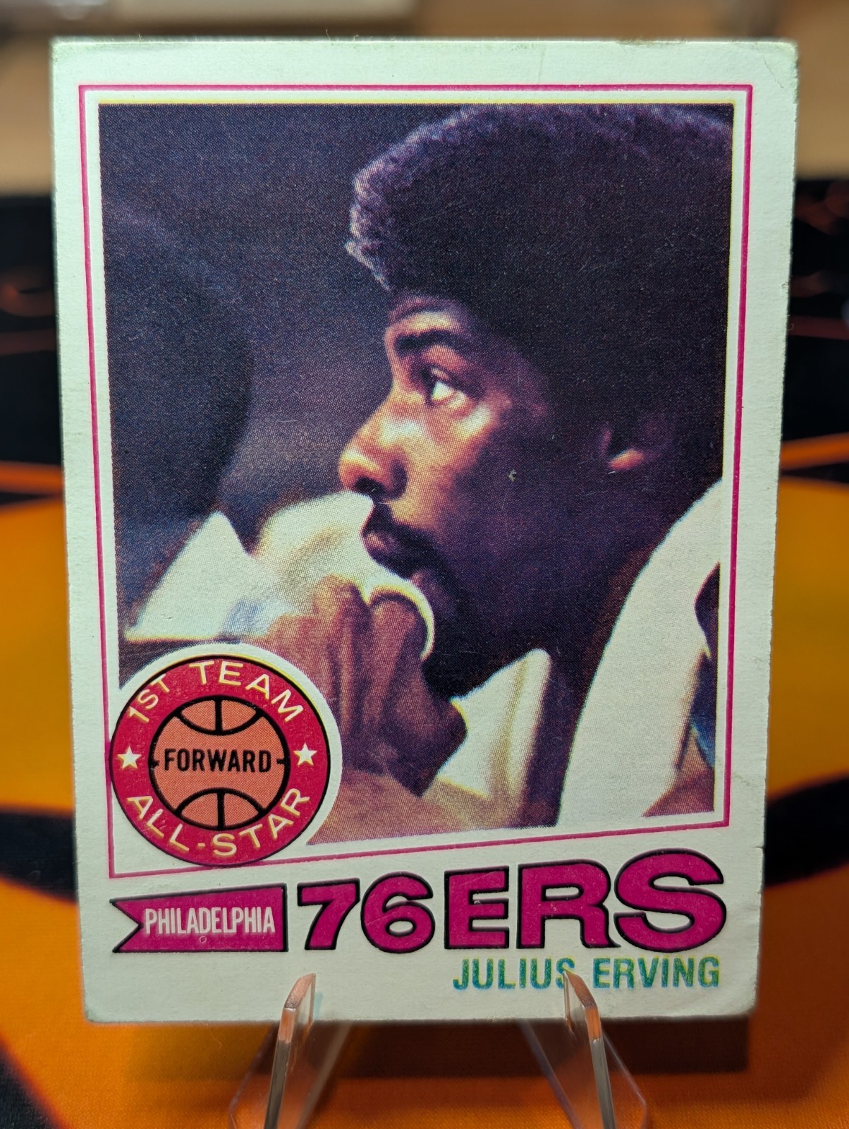 1977-78 Topps - Julius Erving #100 Green Back VG+ 1977-78 Topps - Julius Erving #100 Green Back VG+