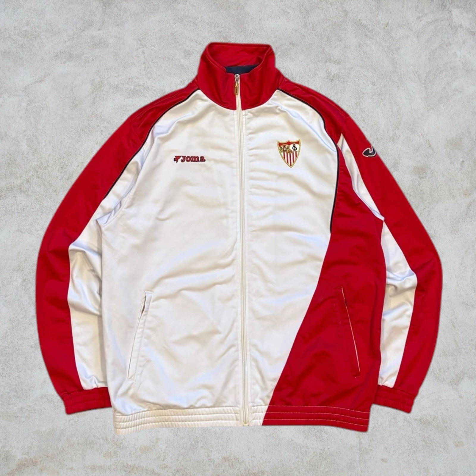 Vintage 2005 2006 Sevilla Joma Track Jacket Men’s Medium Football Soccer Retro Vintage 2005 2006 Sevilla Joma Track Jacket Men’s Medium Football Soccer Retro