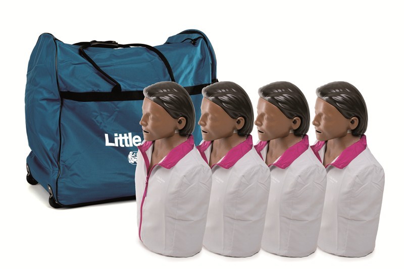 New 4 PK CPR/AED Laerdal Little Anne Manikin Soft Pack Training Mat -Dark Skin
