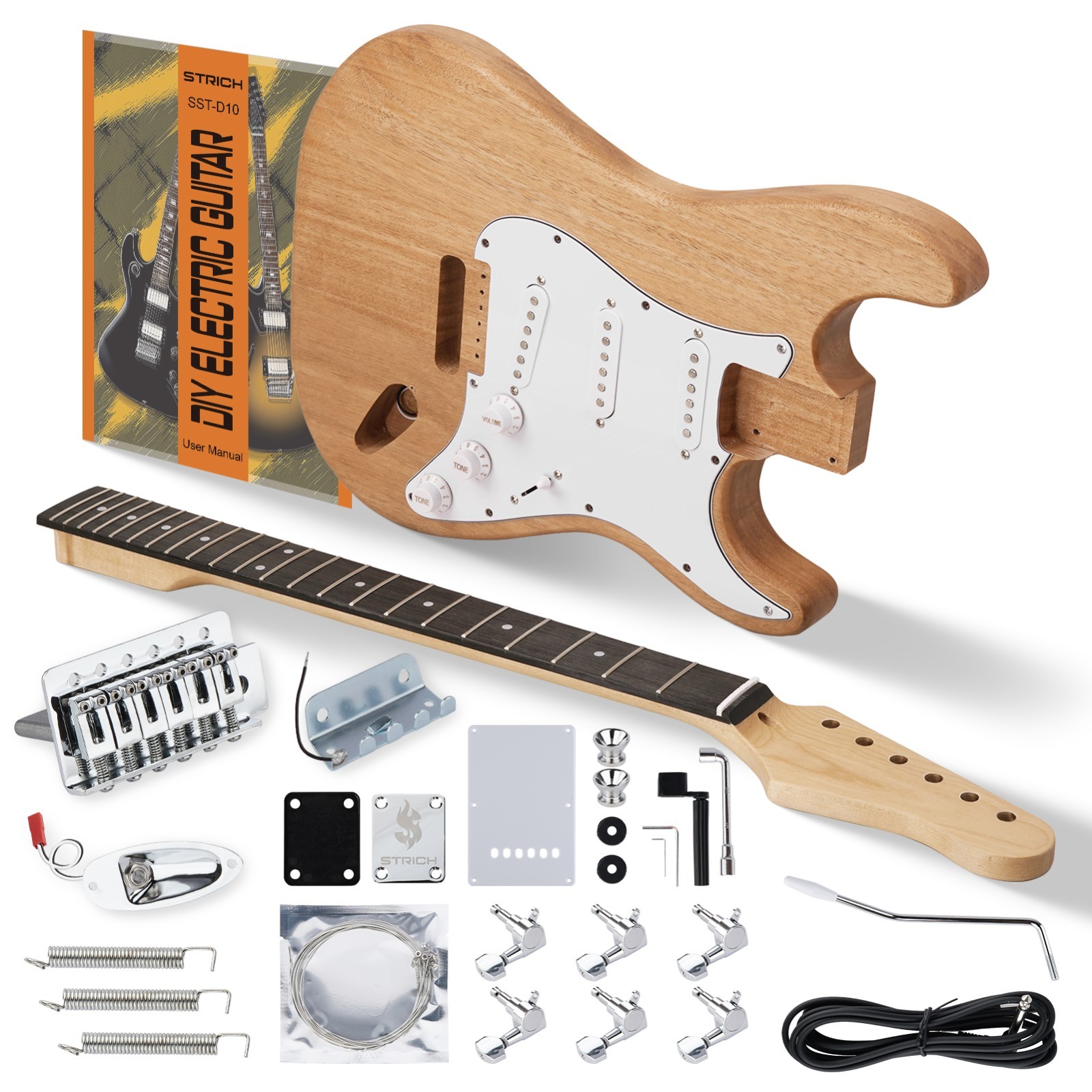 STRICH DIY Electric Guitar Kit Multi- Style Guitar Pickups Full Set School Band STRICH DIY Electric Guitar Kit Multi- Style Guitar Pickups Full Set School Band